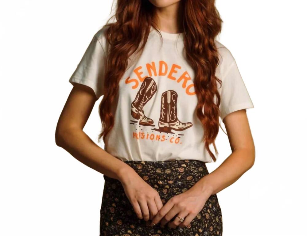 NEW SENDERO PROVISIONS CO. high stepper boxy tee in white